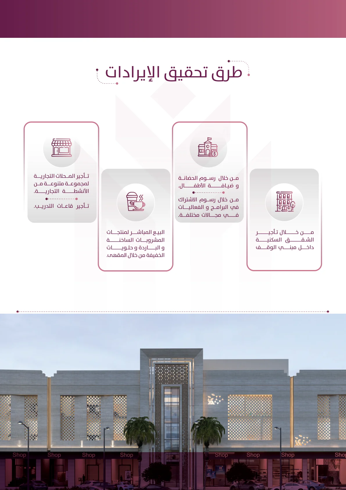 محلات وصالات تجارية